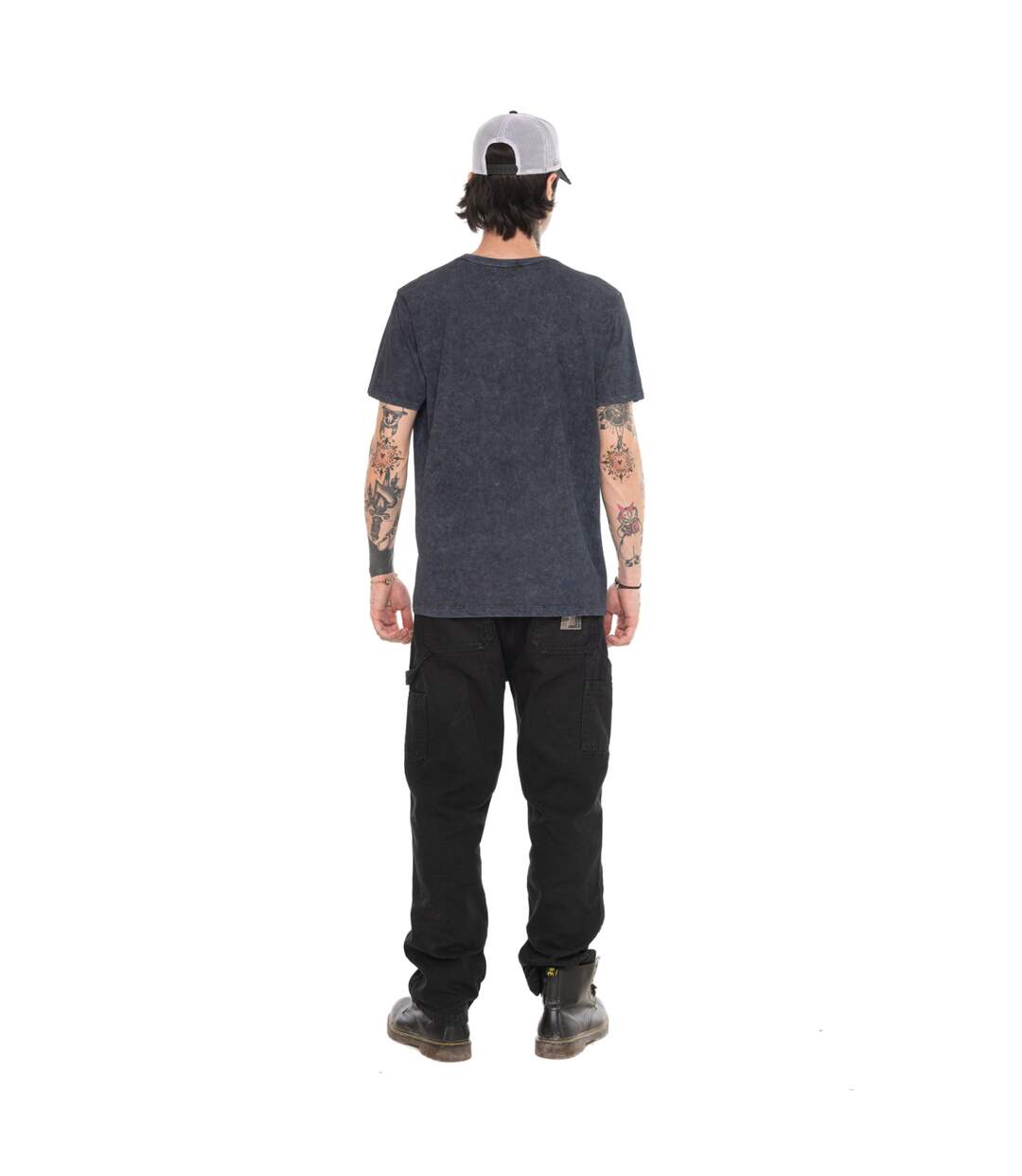 T-shirt homme regular col rond acid wash Leo Vondutch-5
