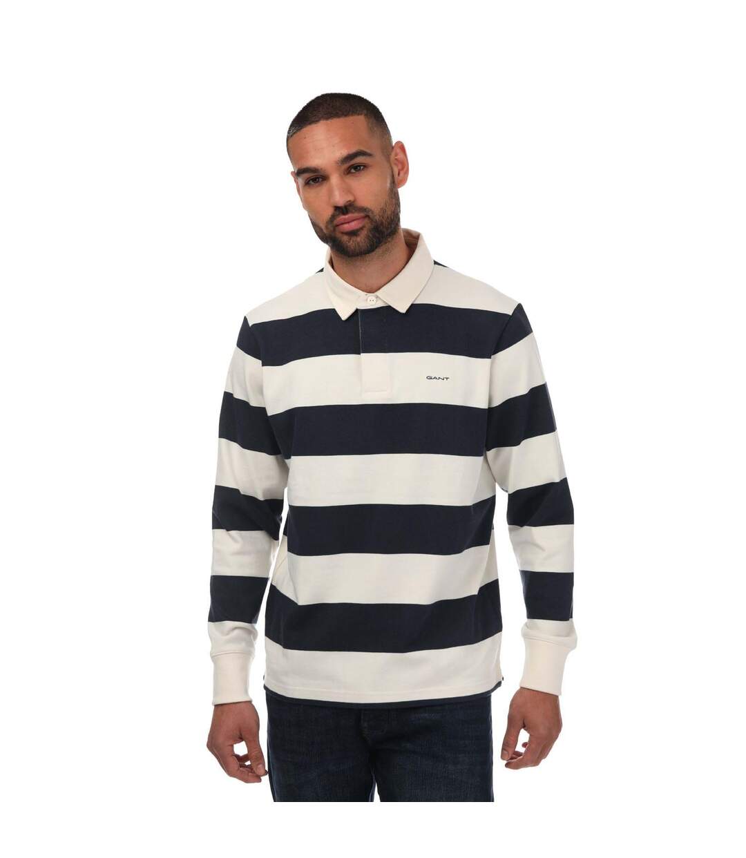 Polo heavy rugger homme bleu Gant-1