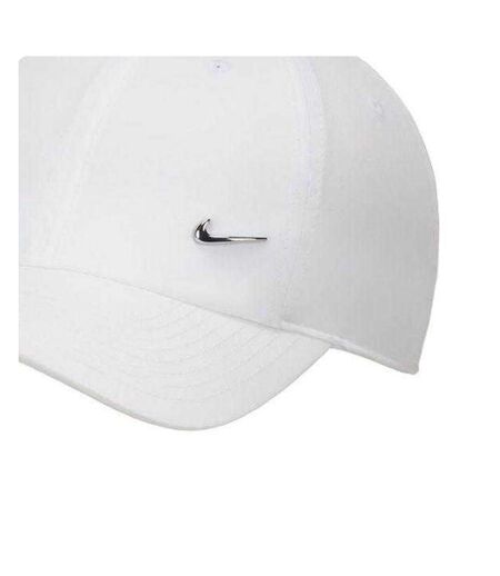 Casquette Sport Motif/style Swoosh Métallique Club Adulte Blanc Nike