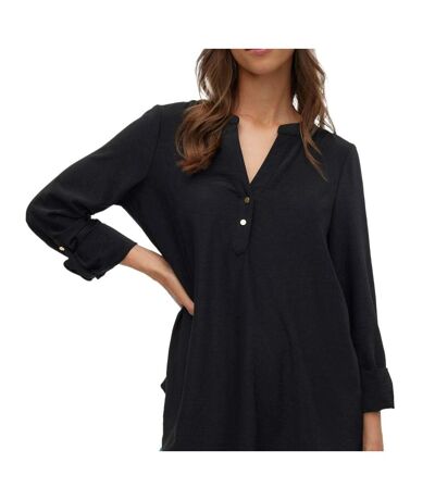 Blouse noire femme vero moda mani - l