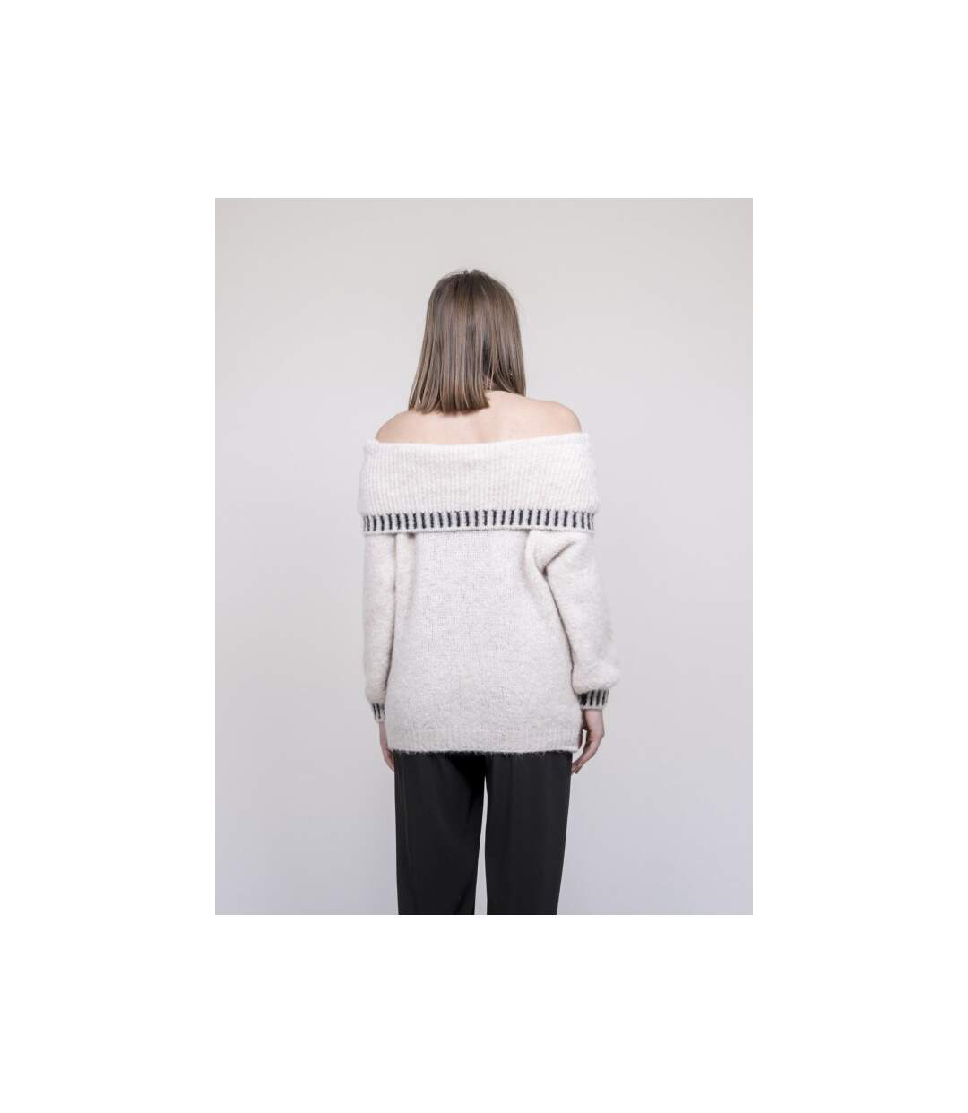 Pull col bardot KERVELLA - Dona X Lisa-2