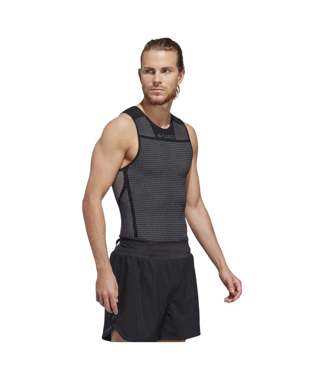 Mens Terrex Sleeveless Tank Top Black White Adidas-4