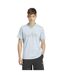 Mens Logo Single Jersey T-shirt Burst Blue Adidas-1