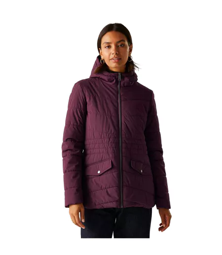 Doudoune Matelassée Agara Femme Figue Noir Regatta