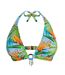 Haut de bikini vert/bleu femme garin de sable triangle mousse-2