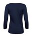 Tee Jays Womens/Ladies Stretch 3/4 Sleeve T-Shirt (Navy) - UTBC5120