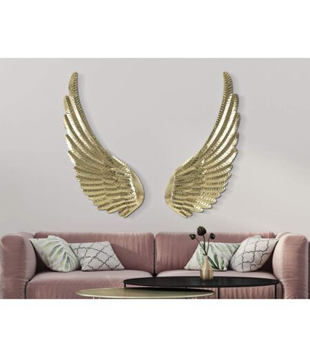 Paire d'Ailes en Métal Amy 130cm Or