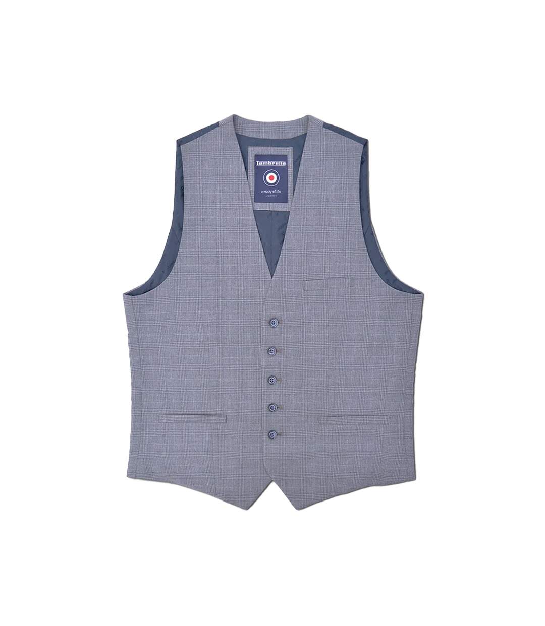 Gilet dawson homme gris Lambretta-1
