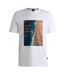 T-shirt What Lies Beyond Imagination Homme Blanc Boss-2
