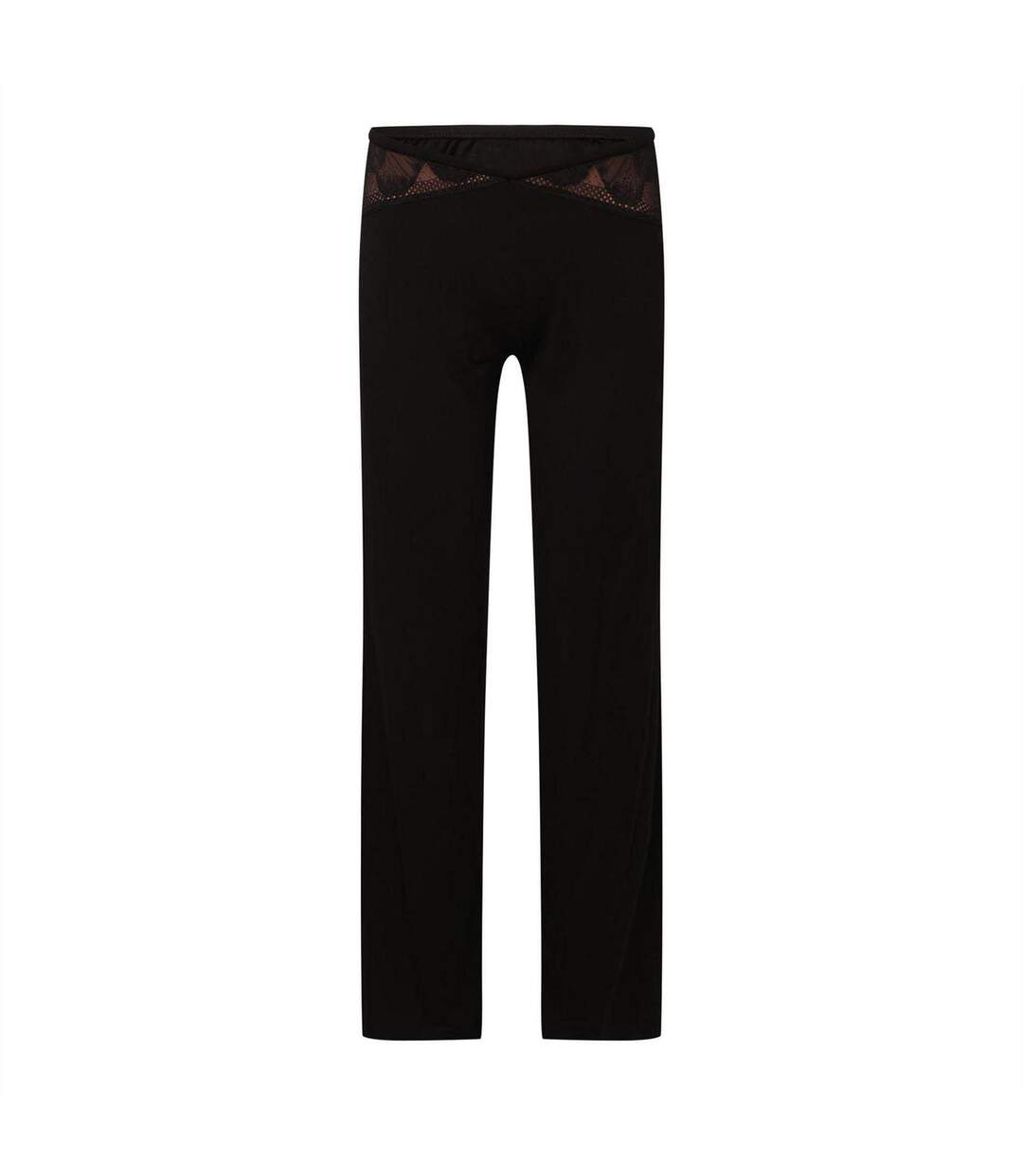 Bas De Pyjama Motif/style Pivoine Femme Noir Boss-2