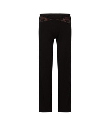 Bas De Pyjama Motif/style Pivoine Femme Noir Boss