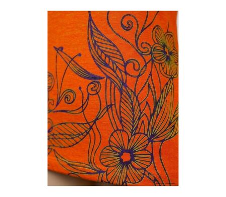 OGALO SH1005O - Tee-shirt col roulé orange : chaleur et confort stretch