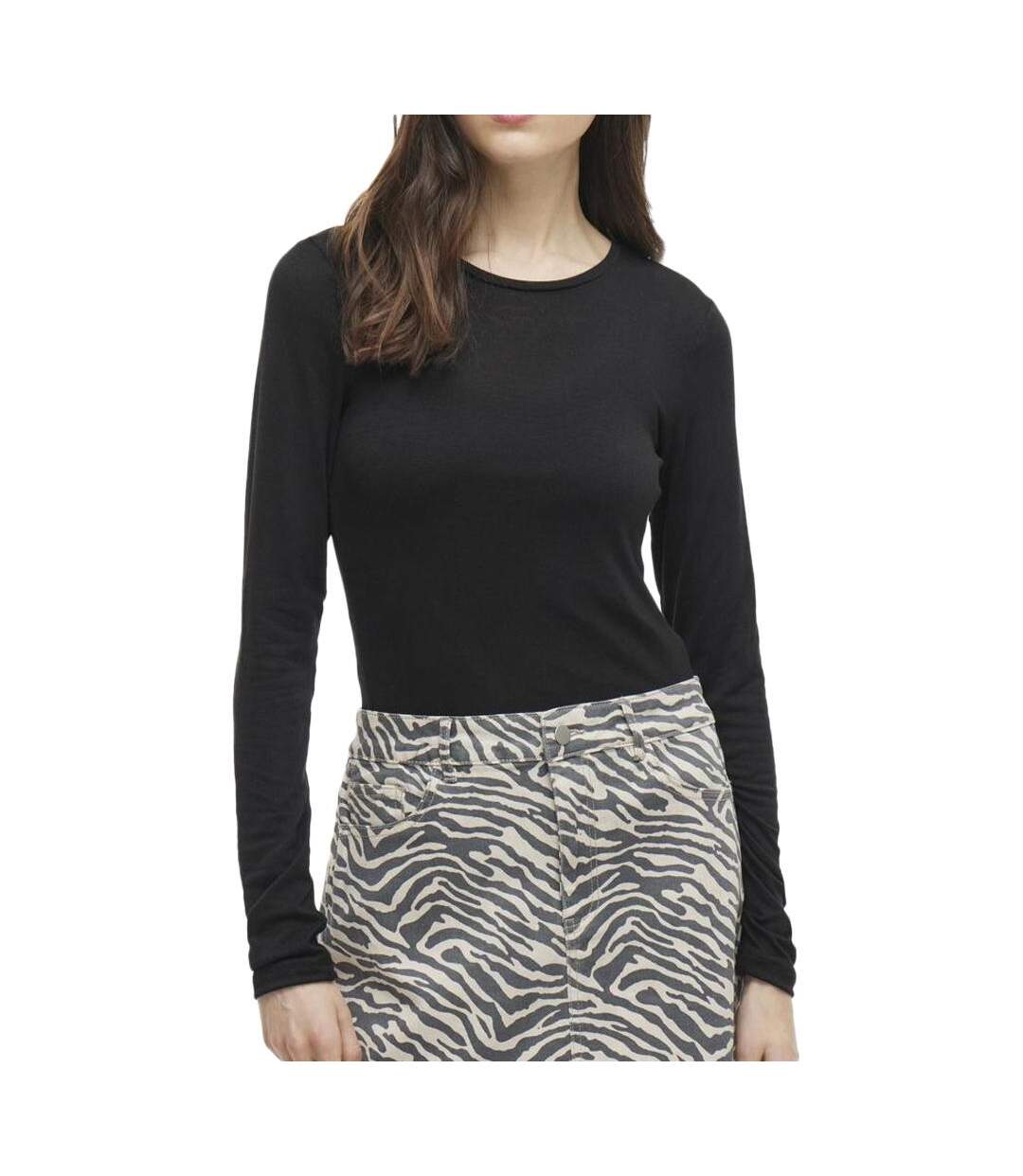 T-Shirt noir femme vila nellie-1