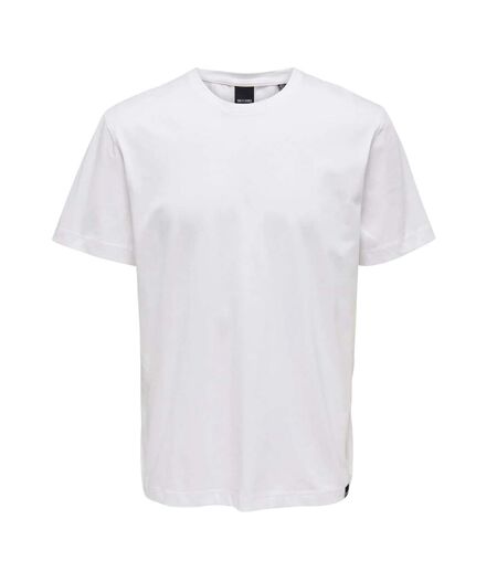 T-shirt Max Life Homme Blanc Only And Sons