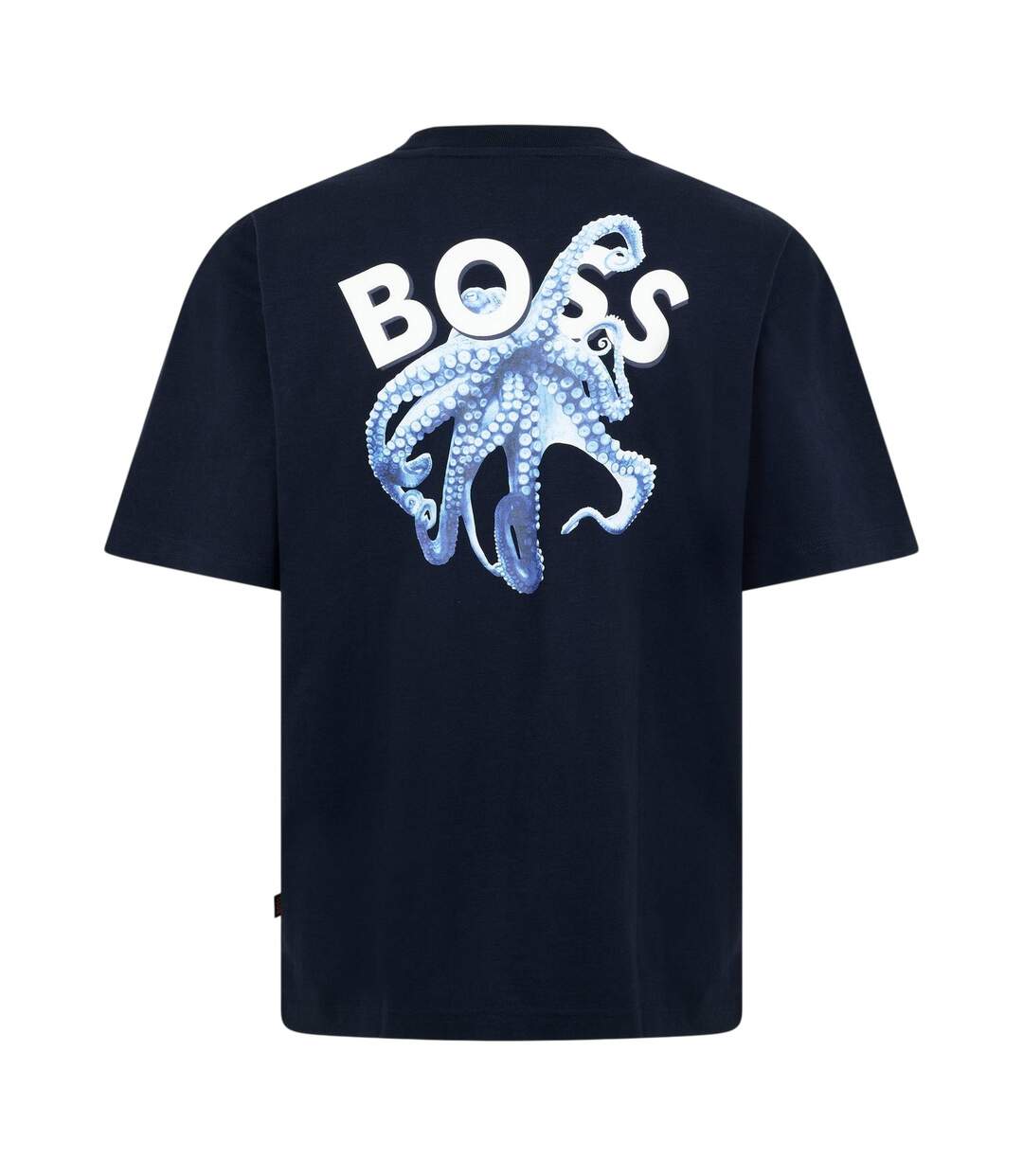 T-shirt Motif/style Logo Brodé Homme Bleu Foncé Boss-2