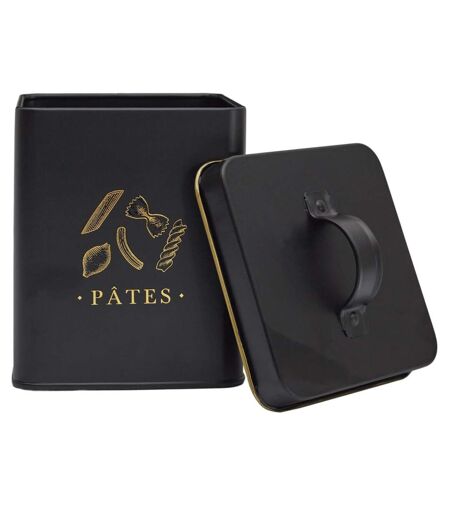 Boîte à Pâtes en Métal Lounge 19cm Noir