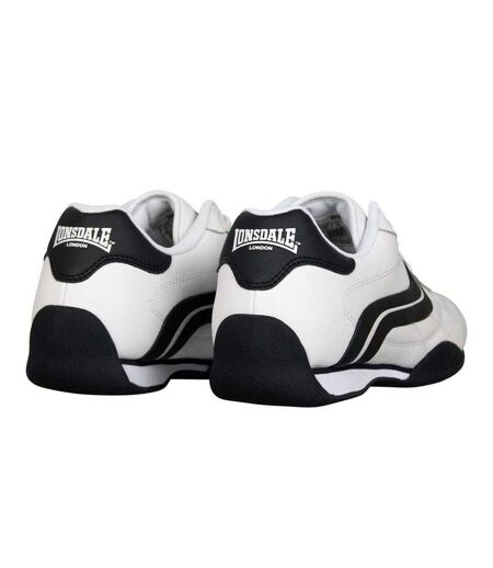 Baskets Camden Homme Blanc Bleu Marine Lonsdale
