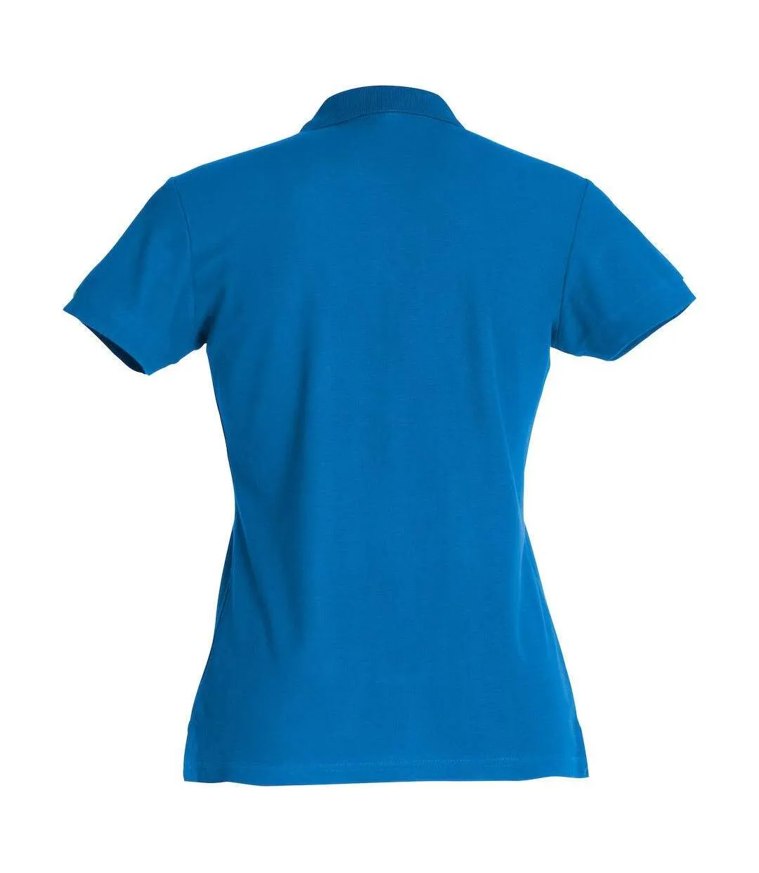 Womens/ladies Plain Polo Shirt Royal Blue Clique-2