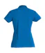 Womens/ladies Plain Polo Shirt Royal Blue Clique-2