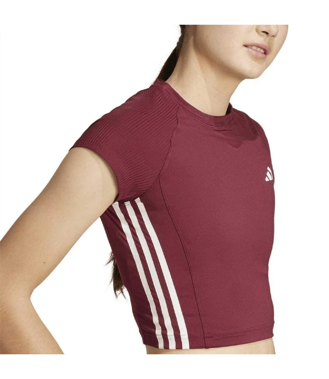 Womens/ladies Hyperglam T-shirt Red Adidas-3