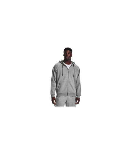 Mens Rival Fleece Full Zip Hoodie Carbon Under Armour