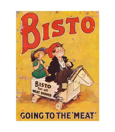 Bisto - Plaque de porte GOING TO THE MEAT (Multicolore) (Taille unique) - UTSG32013