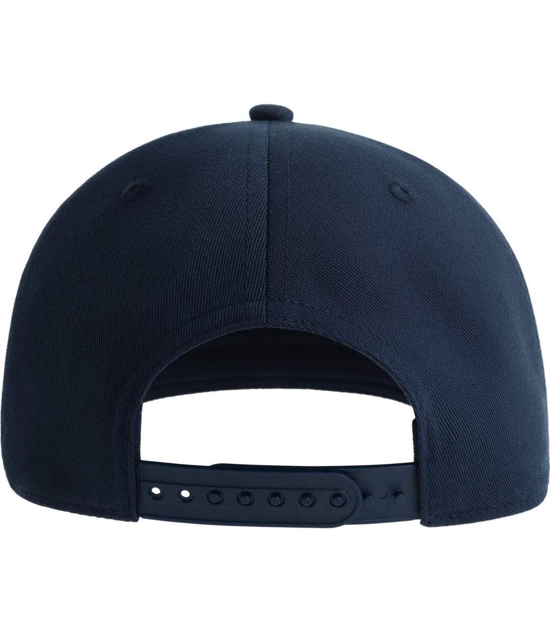 Unisex adult james 6 panel recycled polyester snapback cap navy Atlantis-2
