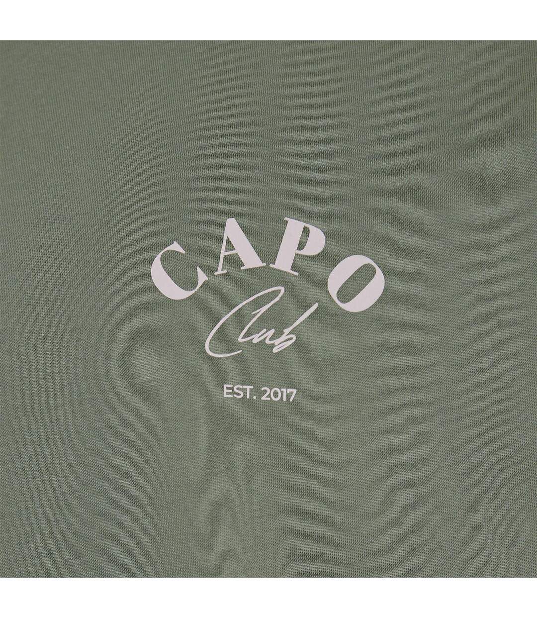 T-shirt Beach Club Homme Kaki Capo-3