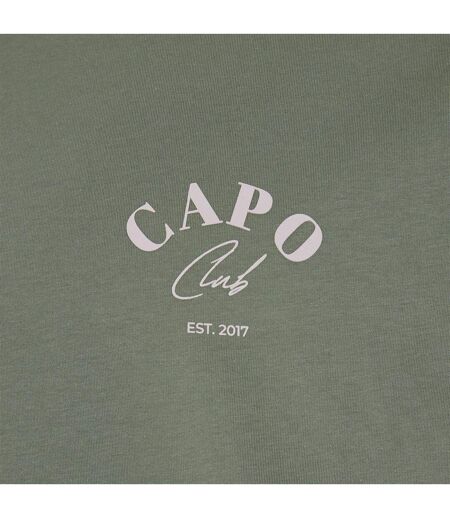 T-shirt Beach Club Homme Kaki Capo
