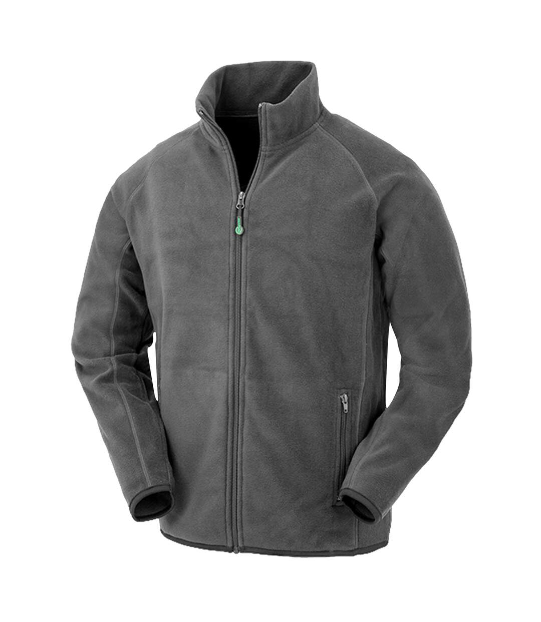 Mens microfleece jacket grey Result Genuine Recycled