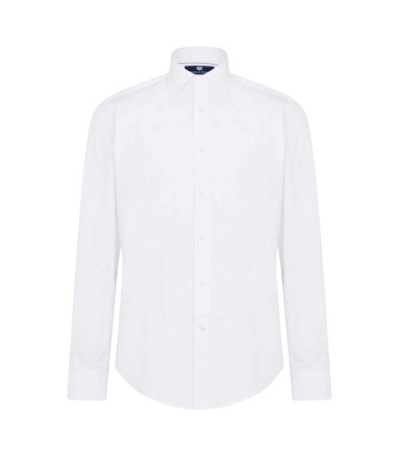 Chemise Manches Longues Homme Blanc Haines And Bonner