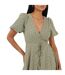 Robe Mi-longue Motif/style Floral Femme Jaune Brave Soul-4
