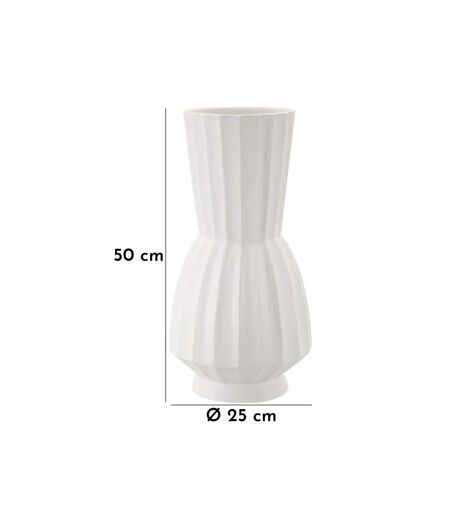 Vase Design Glint 50cm Blanc