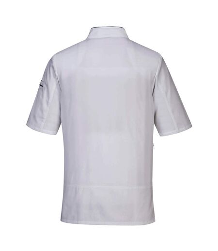 Portwest Mens Surrey Short-Sleeved Chef Jacket (White) - UTPW1332