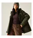 Veste Imperméable Et Isolante À Capuche Motif/style Uni Orla Kiely Femme Vert Kaki Violet Regatta-1