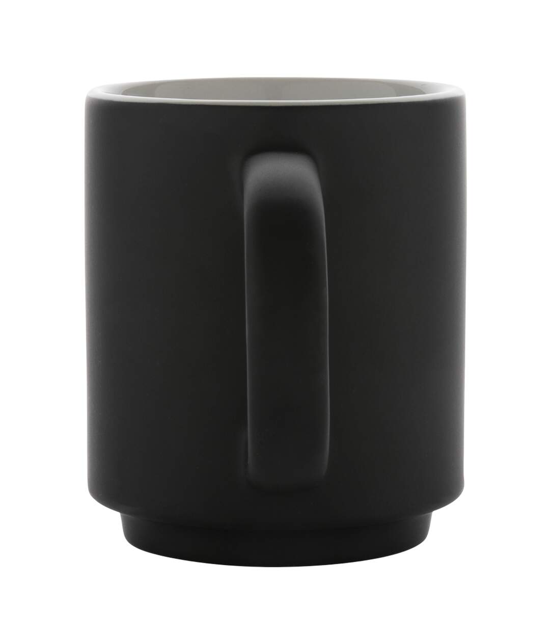 Stackable ceramic 180ml mug one size black/white XD Collection-2