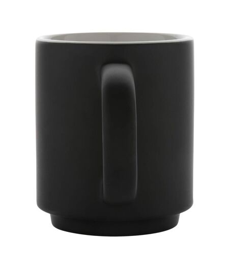 Stackable ceramic 180ml mug one size black/white XD Collection