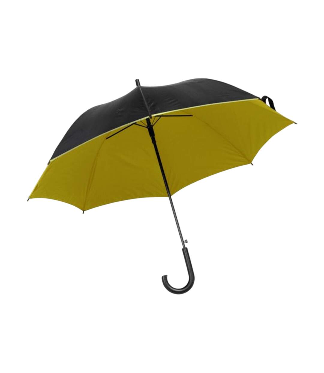 Parapluie Droit 84,5 Cm X 107 Cm Noir Jaune L-Merch-1