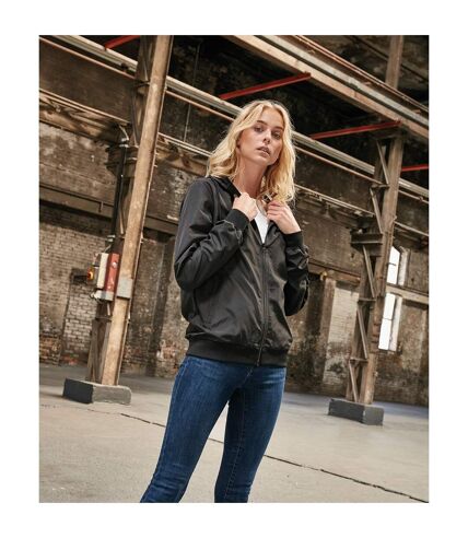Build Your Brand Womens/Ladies Windrunner Recycled Jacket (Black) - UTRW8038