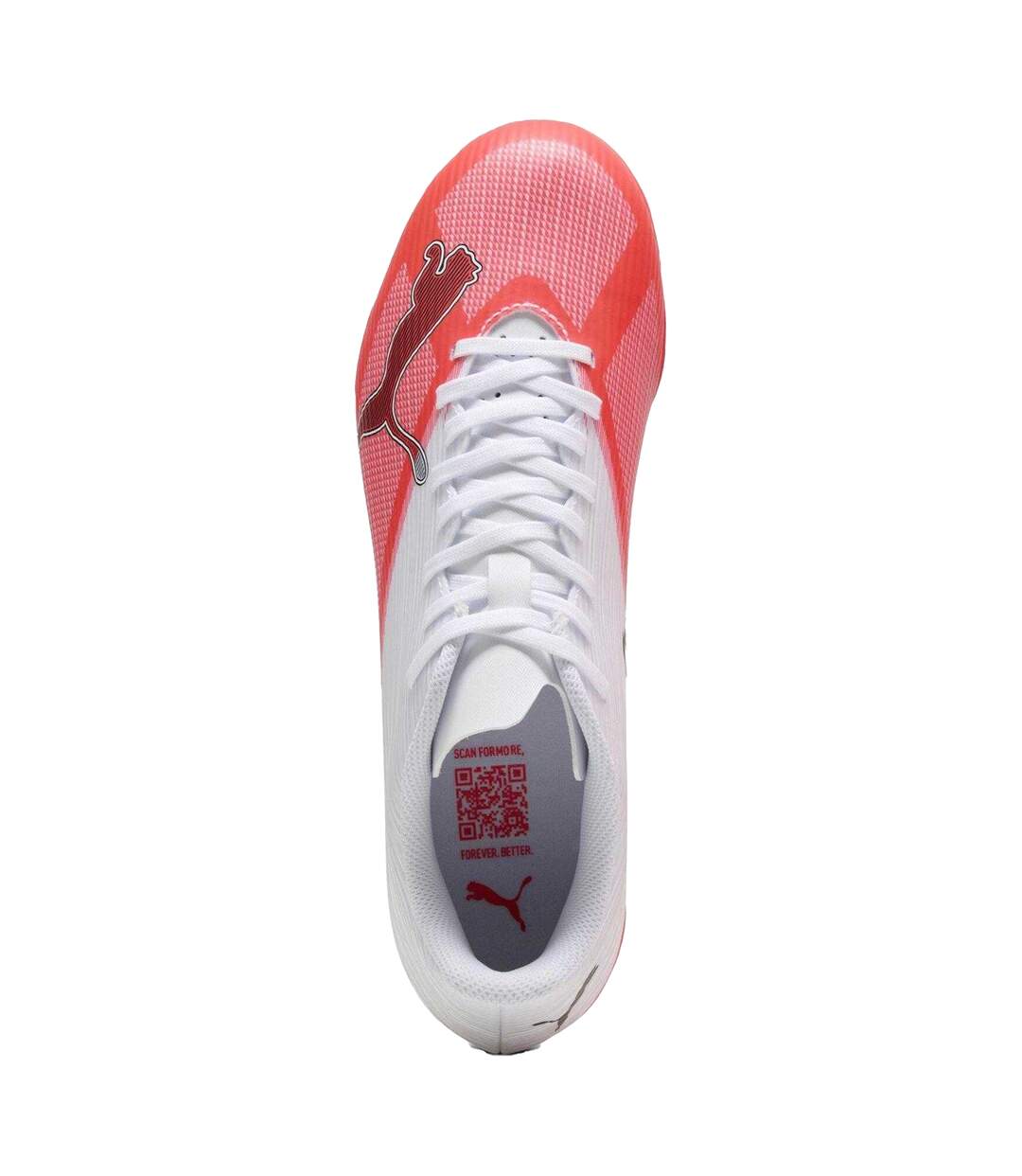 Mens Ultra 7.4 Firm Ground Football Boots White Red Puma-4