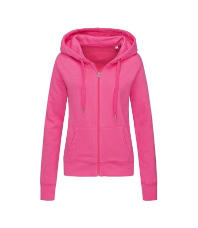 Stedman Womens/Ladies Active Zip Hood (Sweet Pink)