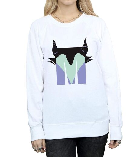 Disney Sweat-shirt Womens/Ladies Alphabet M Is For Maleficent (Alphabet M pour Maléfique) (Blanc) - UTBI12470