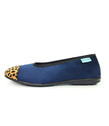 Chaussons jessie femme bleu Lunar