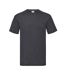 T-shirt valueweight homme gris foncé Fruit of the Loom-1