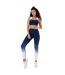 Brassière De Sport Motif/style Ombré Femme Bleu Marine Blanc USA Pro-4