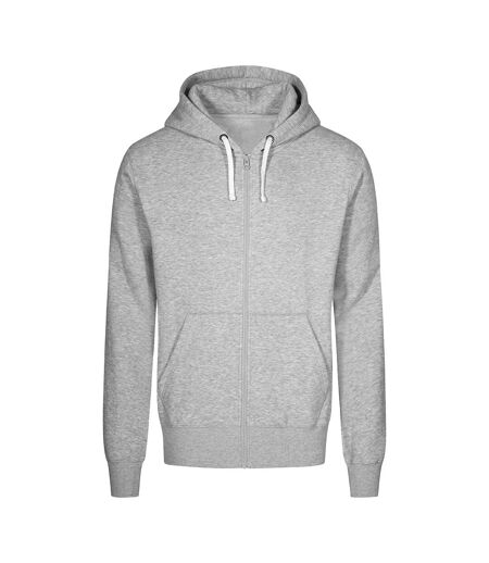 Veste À Capuche Homme Gris Chiné X.O By Promodoro