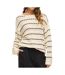 Pull beige/noir femme vila marian-1