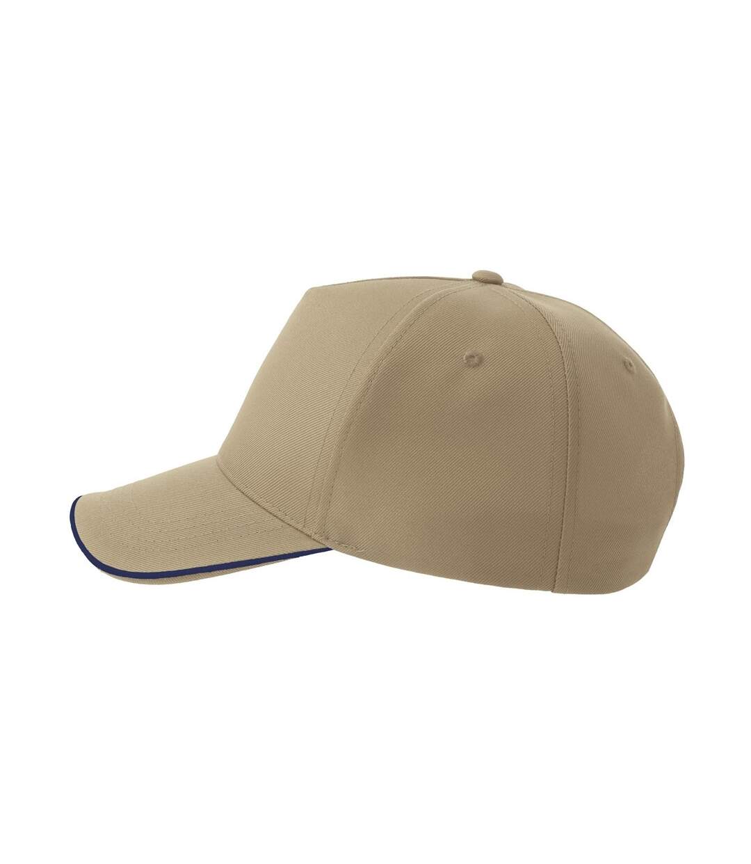 Casquette De Baseball Motif/style 5 Panneaux Recy Five Piping Adulte Marron Kaki Bleu Marine Atlantis Headwear-3