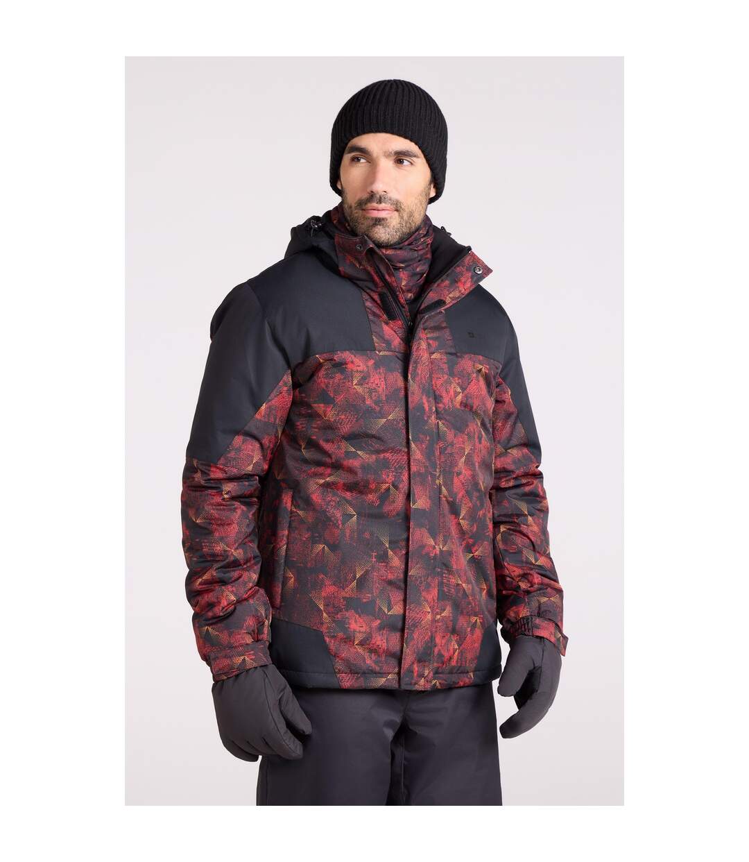 Blouson De Ski Shadow Homme Orange Vif Mountain Warehouse-1