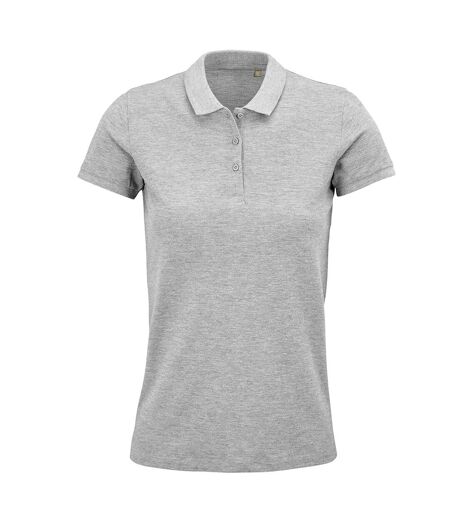 SOLS Womens/Ladies Planet Marl Pique Polo Shirt (Gray) - UTPC4875